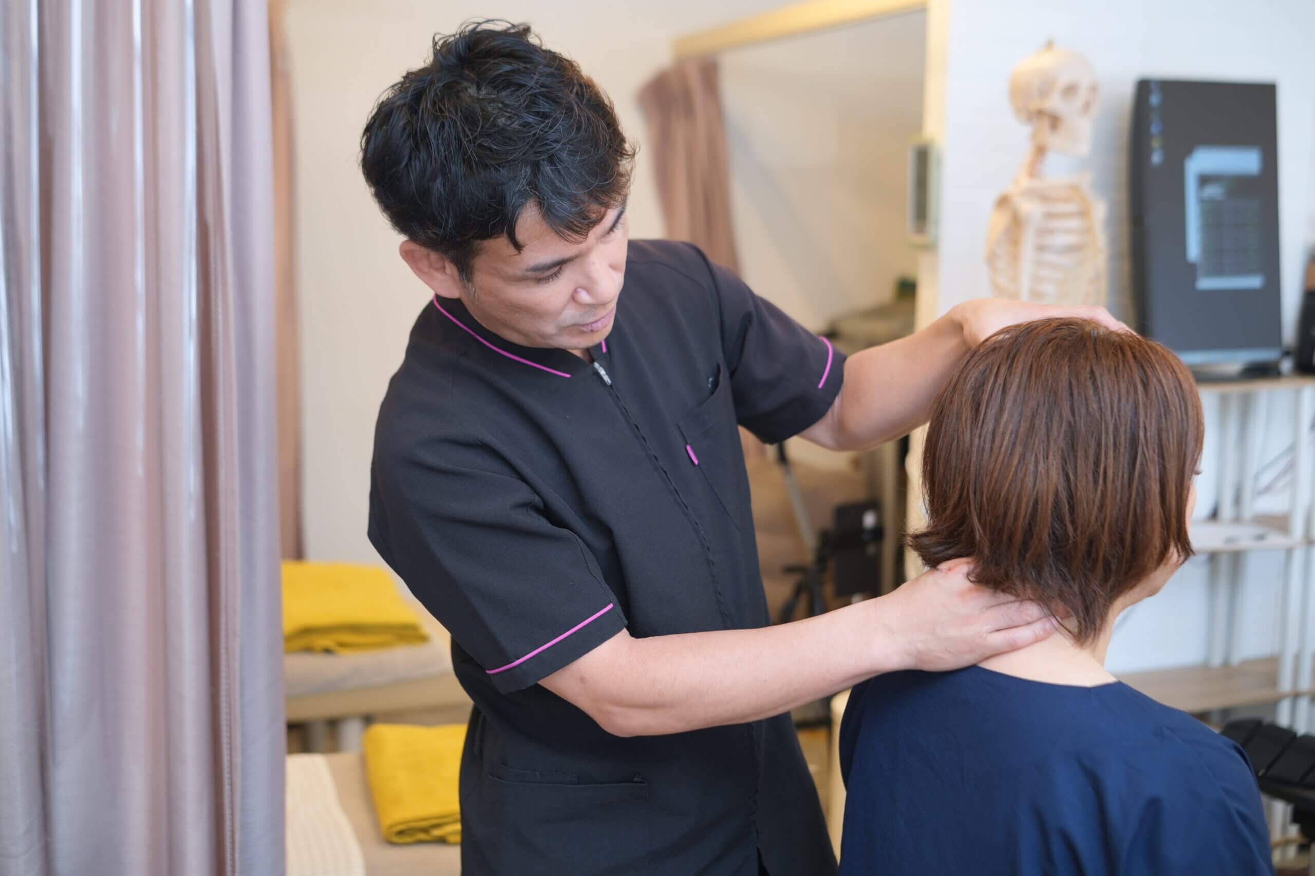 頭への施術